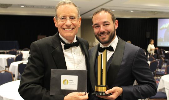 Rob and one of his award-winning one-on-one business coaching clients.
